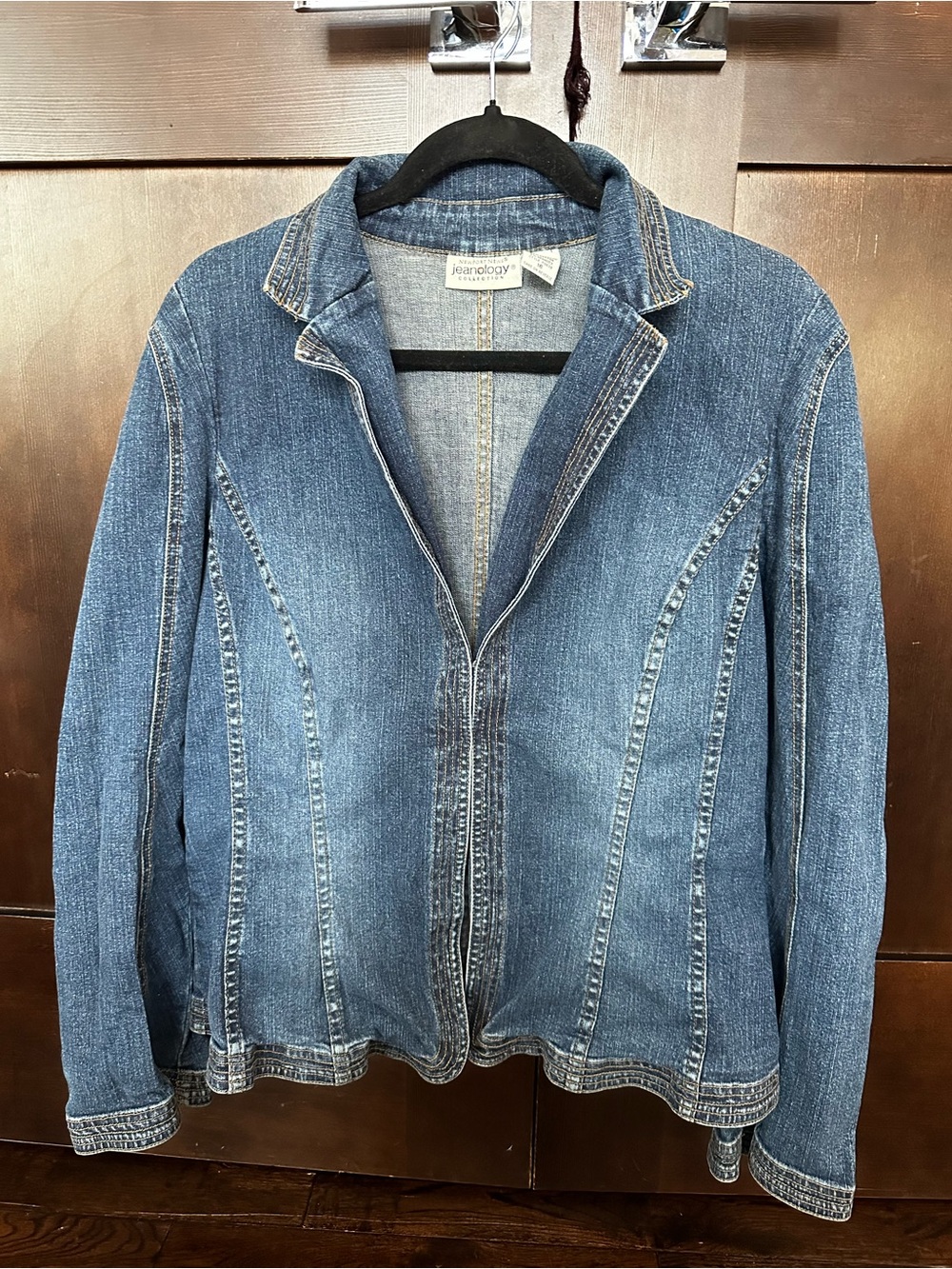 Newport News Fitted Blue Denim Jacket